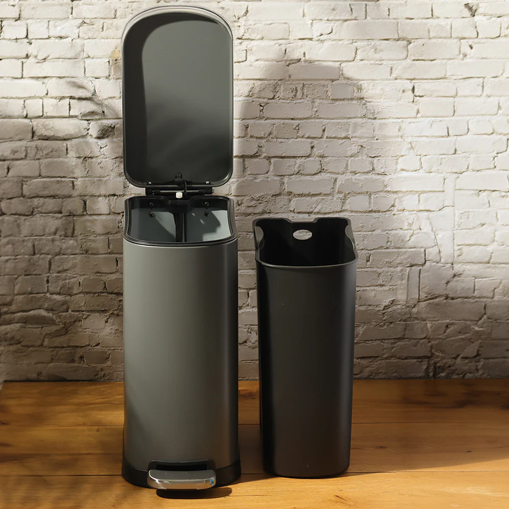 Vista Pedal Bin 10L - Grey - Image 2