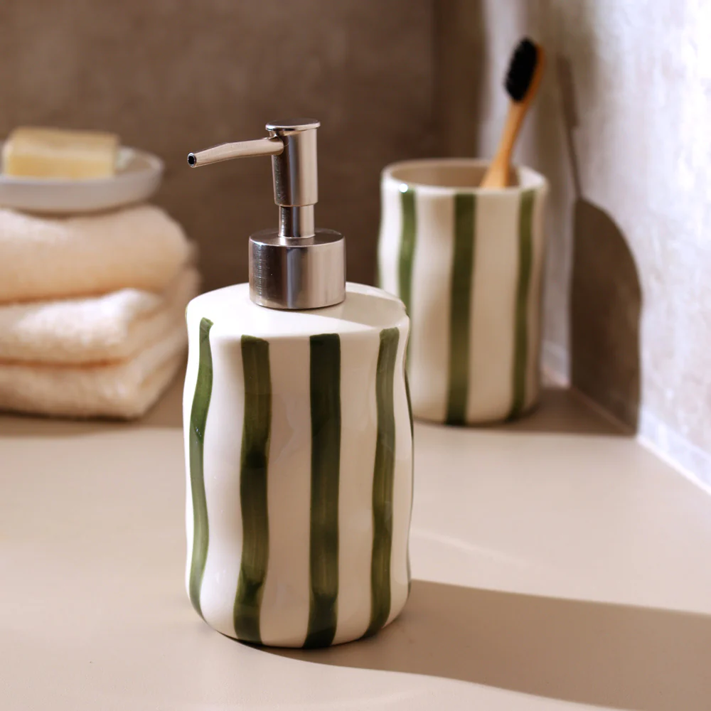 Vita 2-piece Bathroom Set - Olive Cream - Image 4