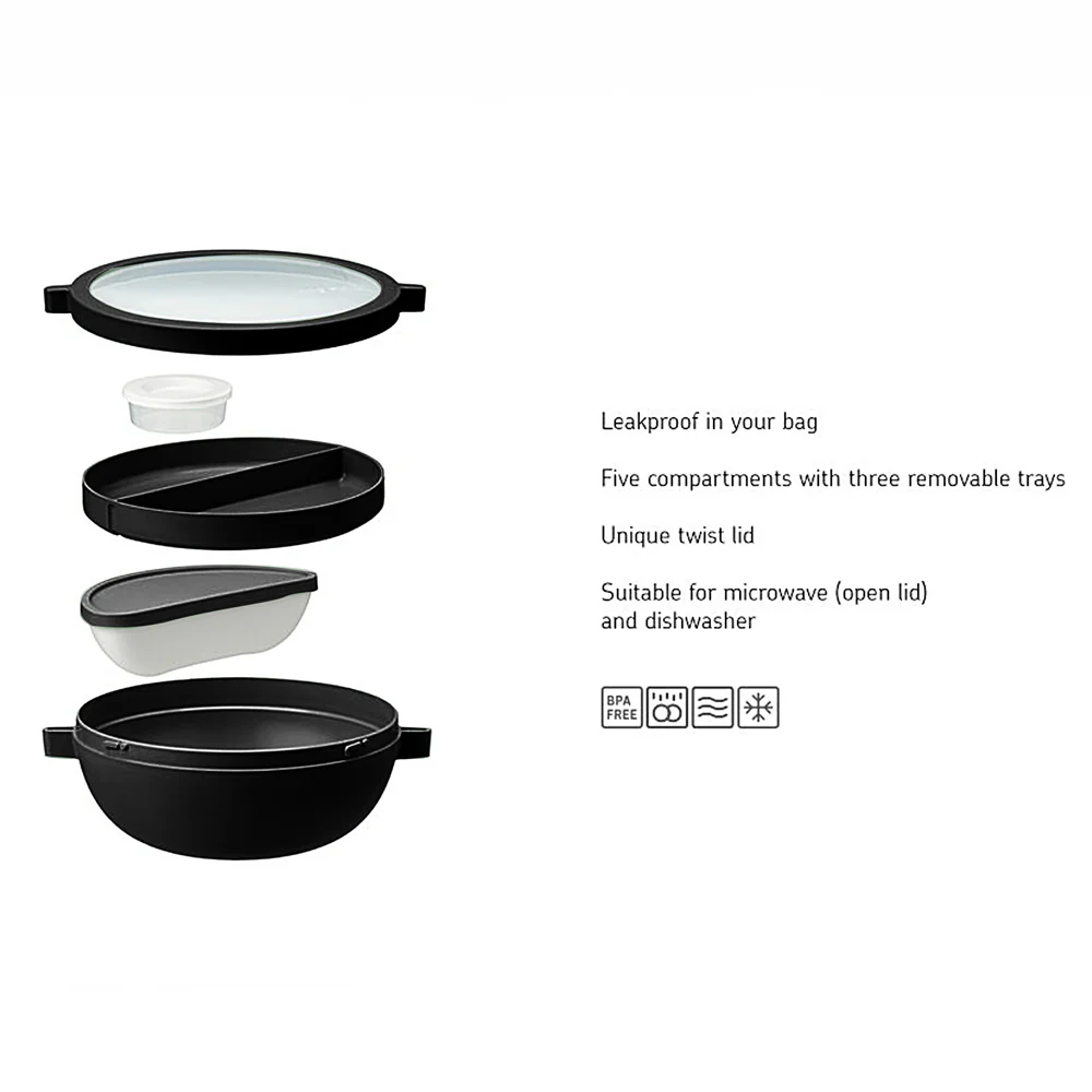 Vita Bento Lunch Bowl - Nordic Black - Image 6