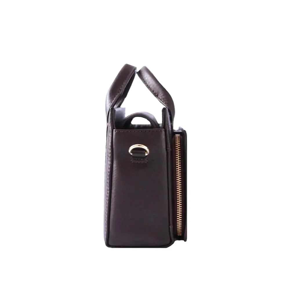 Voyager Crossbody Bag Mini - Dark Brown - Image 6