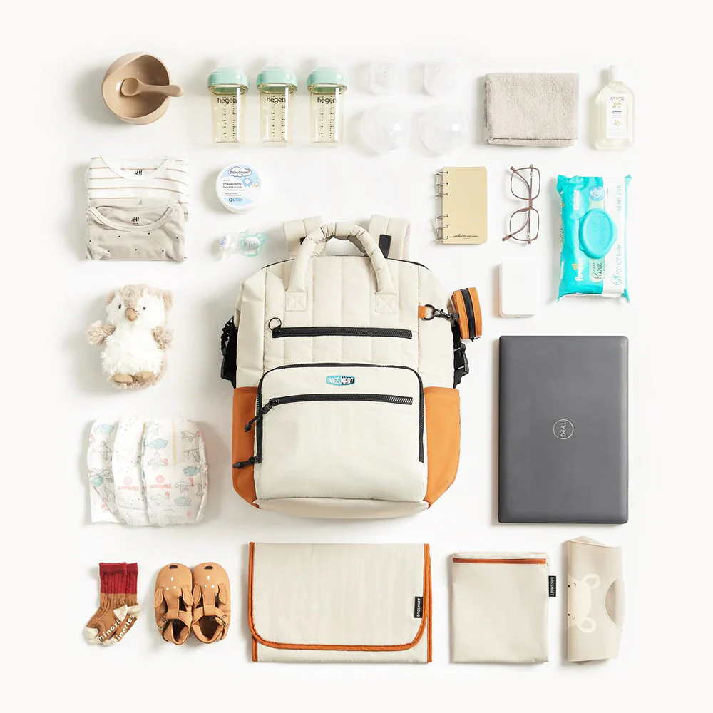 Paz Diaper Backpack 25L - Tangerine - Image 17