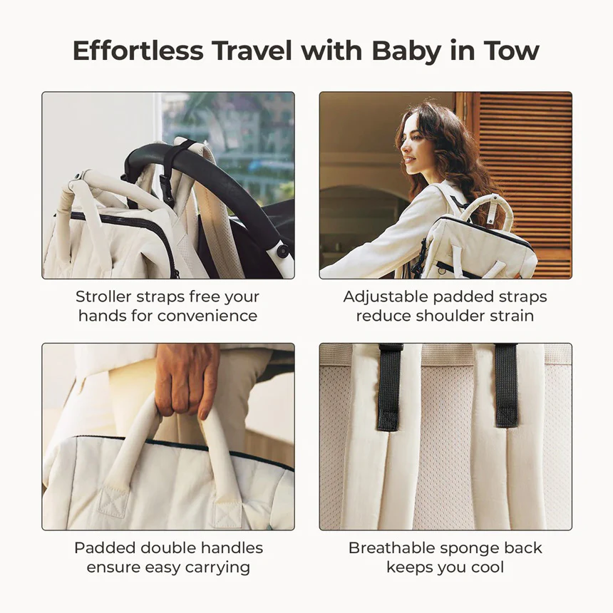 Paz Diaper Backpack 25L - Tangerine - Image 18