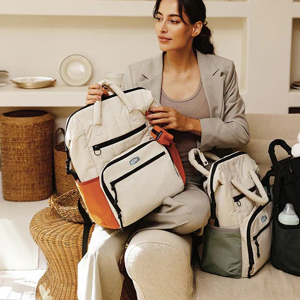 Paz Diaper Backpack 25L - Tangerine - Image 2