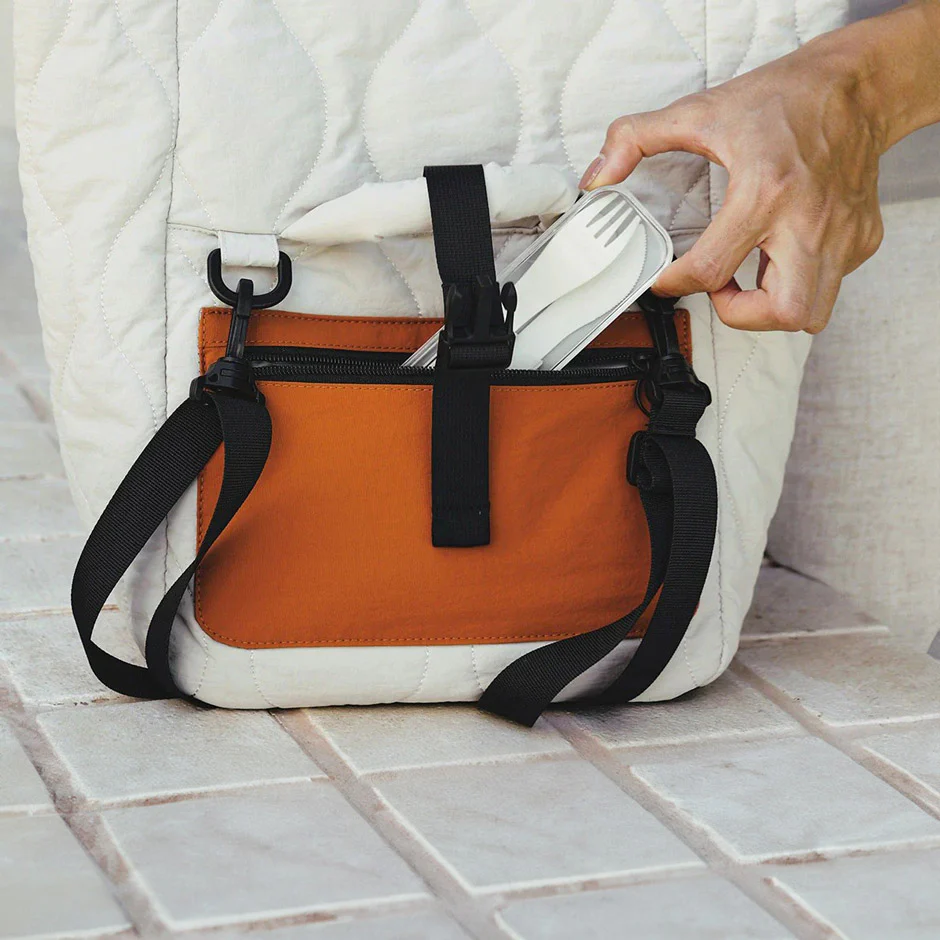 Walker Insulated Lunch Bag - Beige - Image 4
