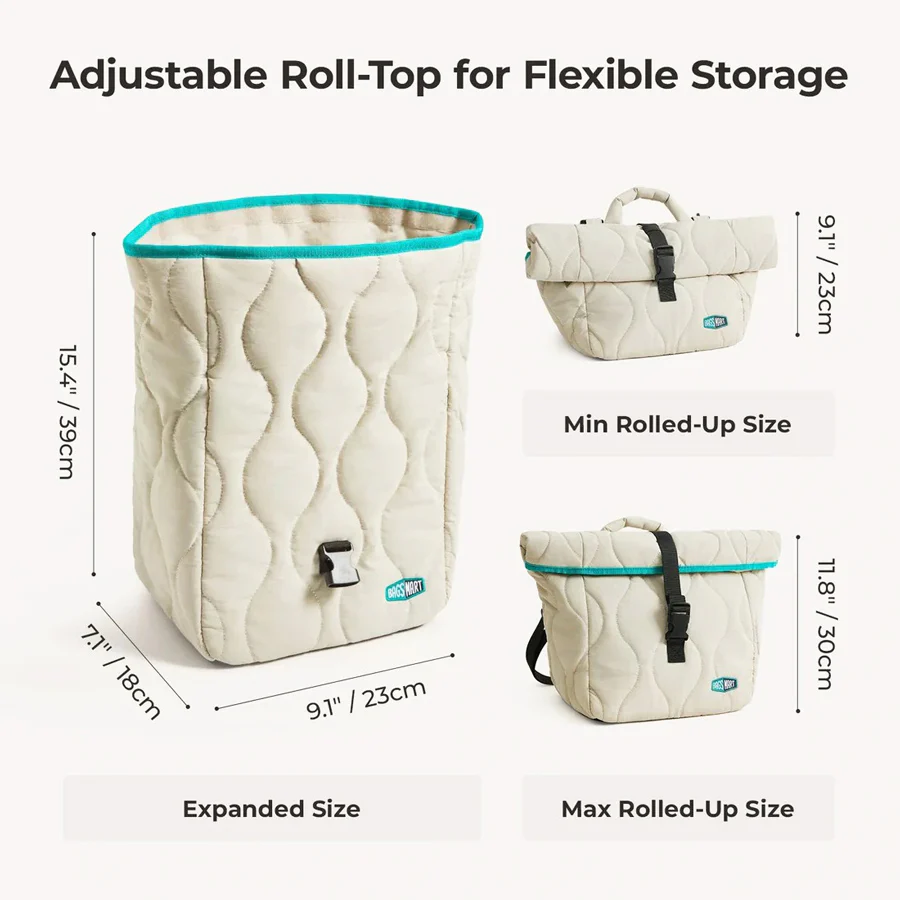 Walker Insulated Lunch Bag - Beige - Image 5