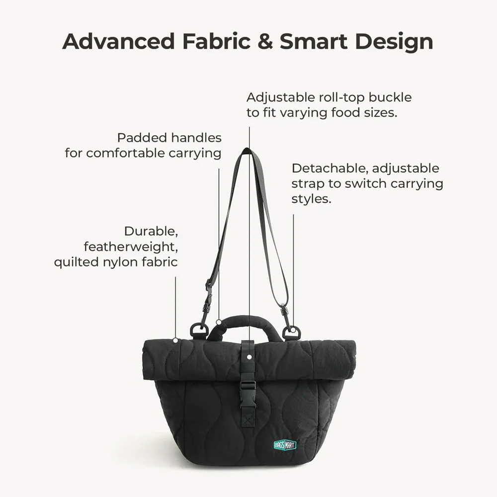 Walker Insulated Lunch Bag - Black - Image 6