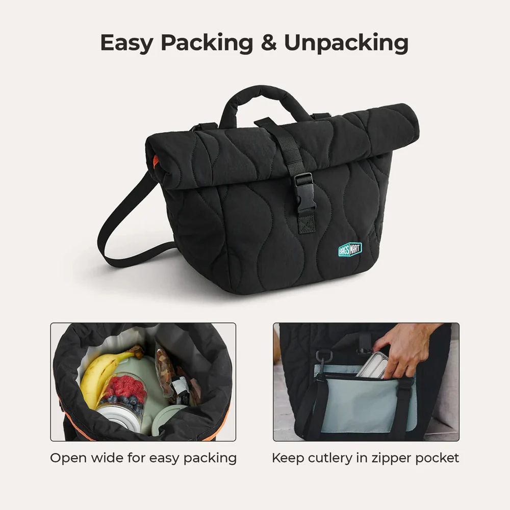 Walker Insulated Lunch Bag - Black - Image 8