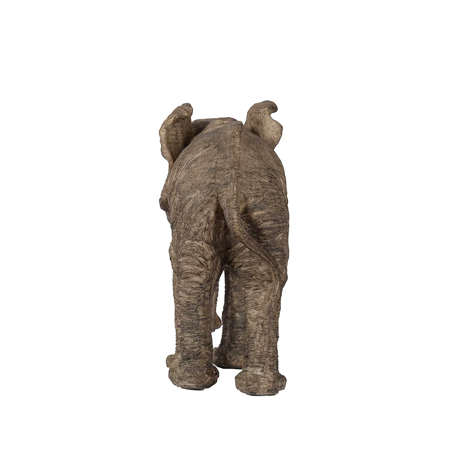 Walking Elephant Sculpture Large - Brown - Image 10