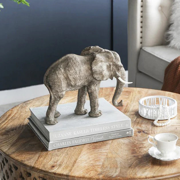 Walking Elephant Sculpture Large - Brown - Image 11