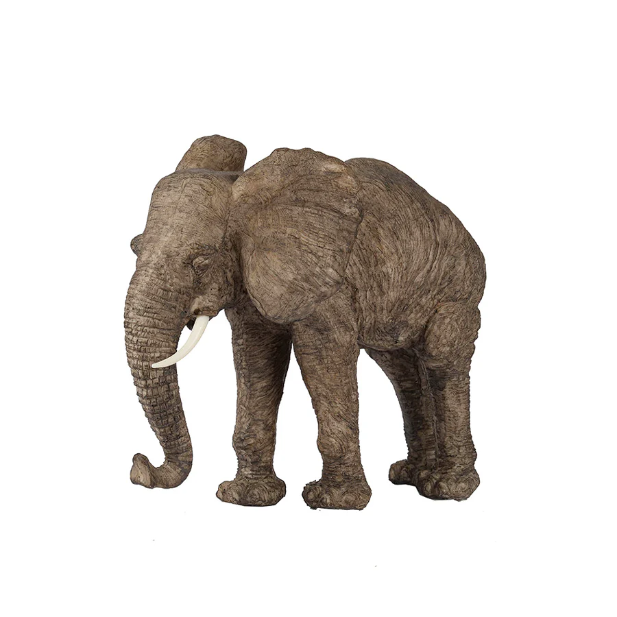 Walking Elephant Sculpture Large - Brown - Image 6