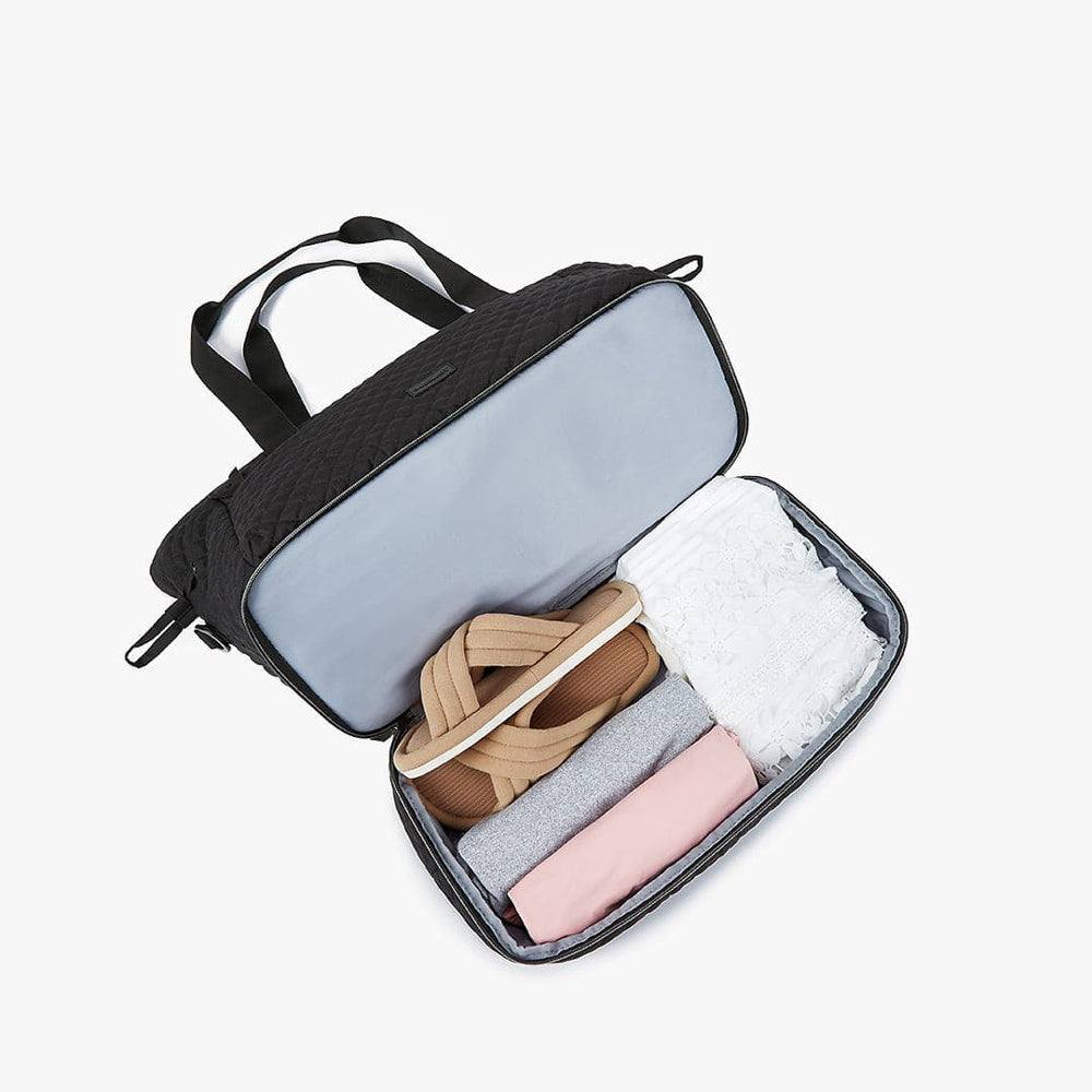 Wanderland Travel Duffel Tote Bag - Solid Black - Image 10