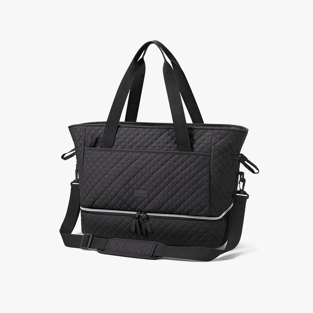 Wanderland Travel Duffel Tote Bag - Solid Black - Image 6