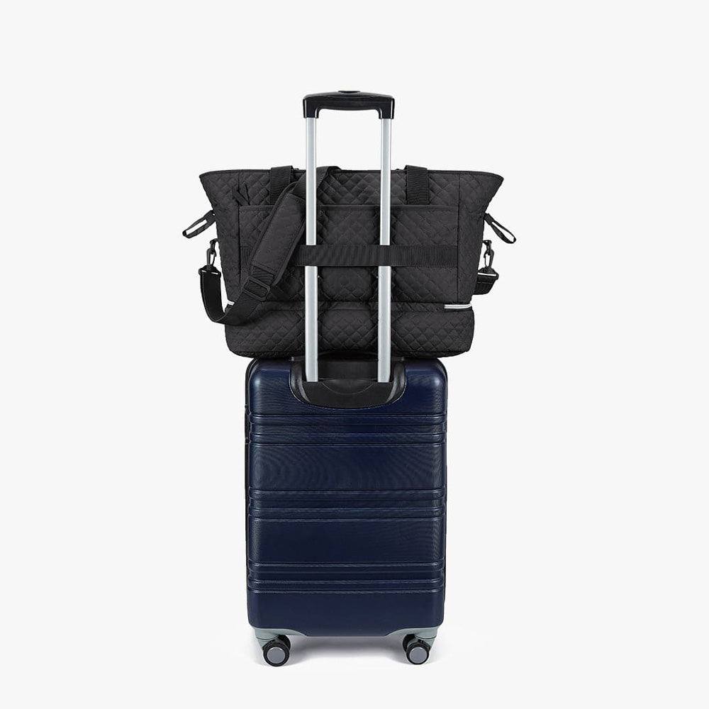 Wanderland Travel Duffel Tote Bag - Solid Black - Image 7