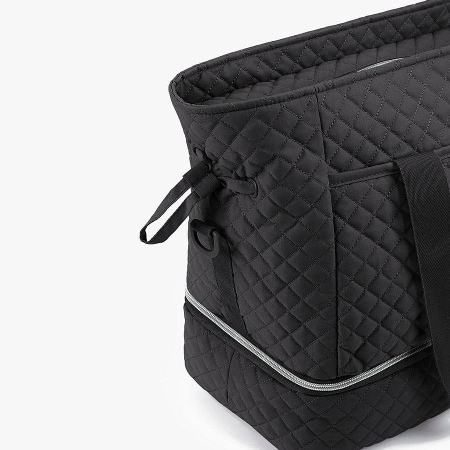 Wanderland Travel Duffel Tote Bag - Solid Black - Image 9