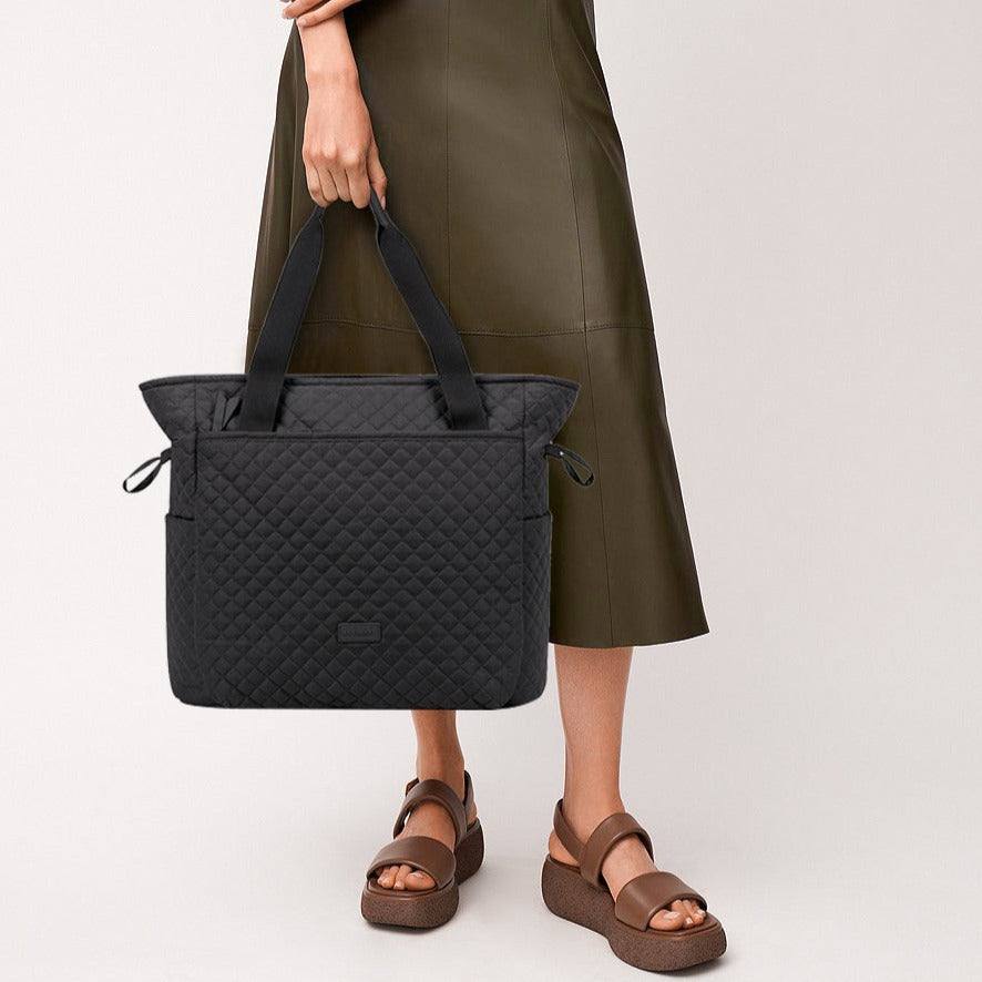 Wanderland Travel Tote Bag - Black