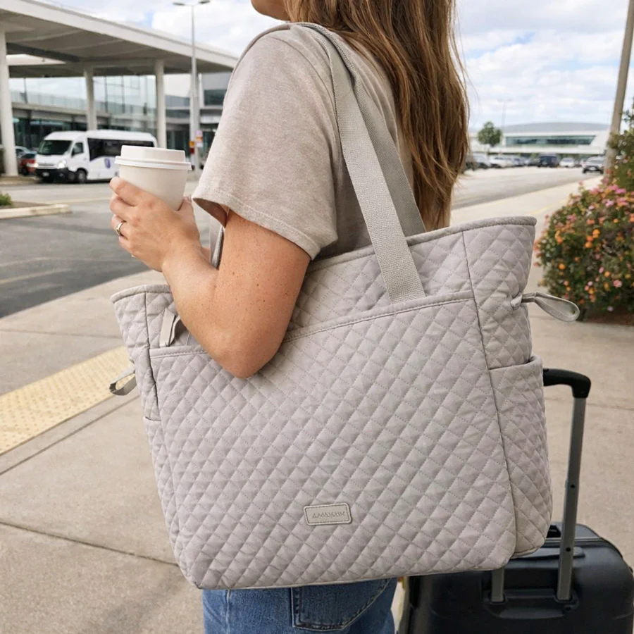 Wanderland Travel Tote - Grey - Image 3
