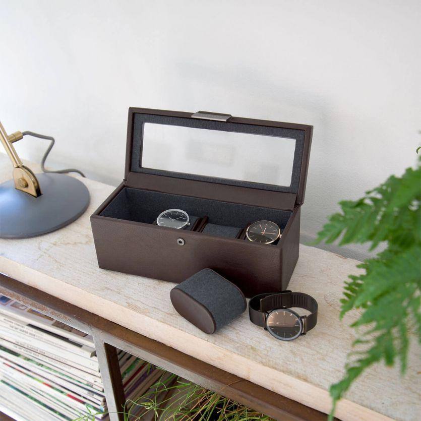 Watch Box 4-piece - Brown