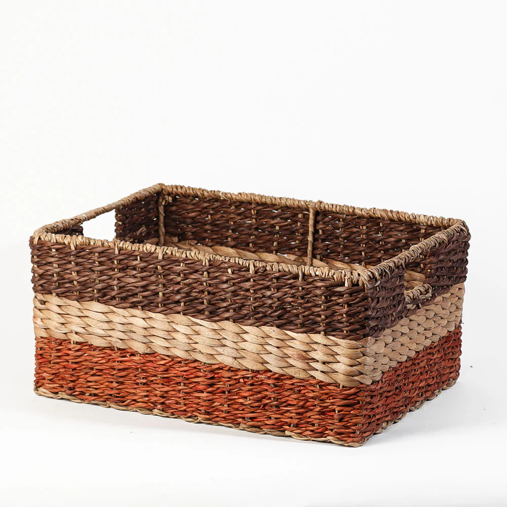 Water Hyacinth Storage Basket Large - Earthy - Image 3