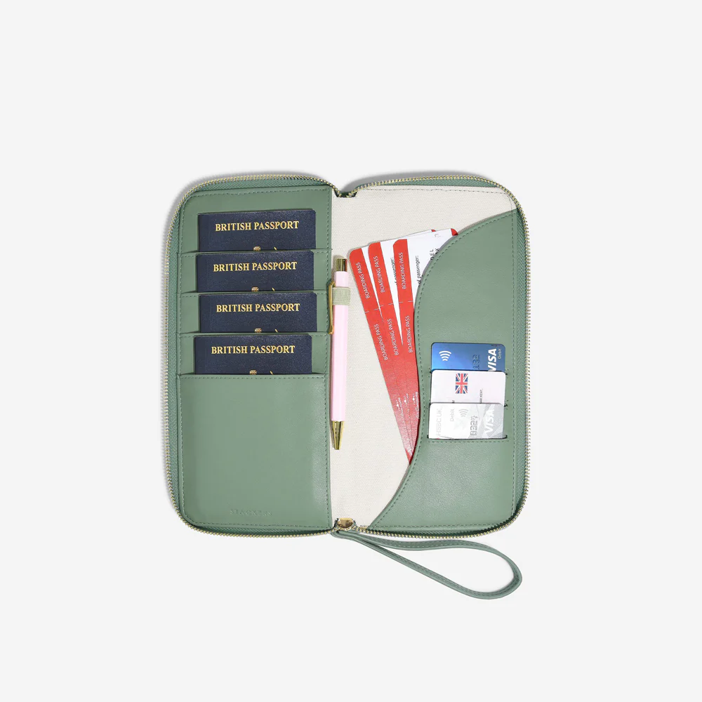 Wave Family Passport Holder - Green - Image 3