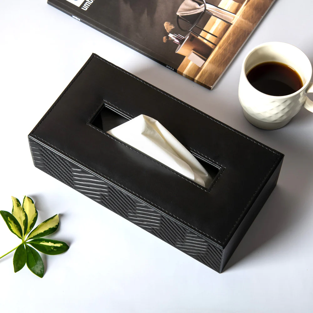 Waverly Tissue Box Holder - Black - Image 2