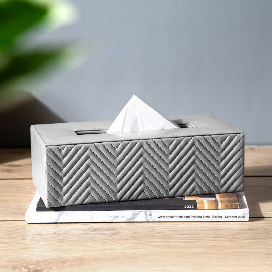 Waverly Tissue Box Holder - Grey