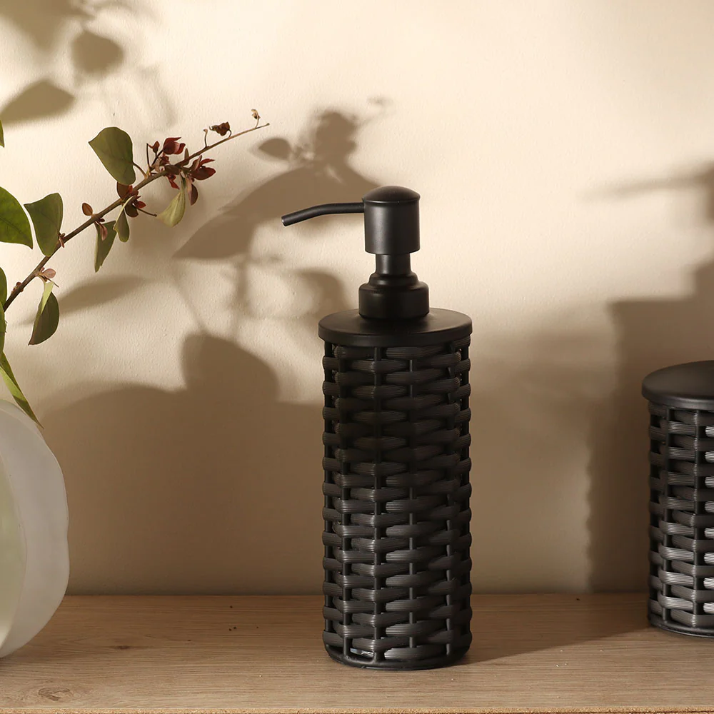 Weave Soap Dispenser - Charcoal Black - Image 5