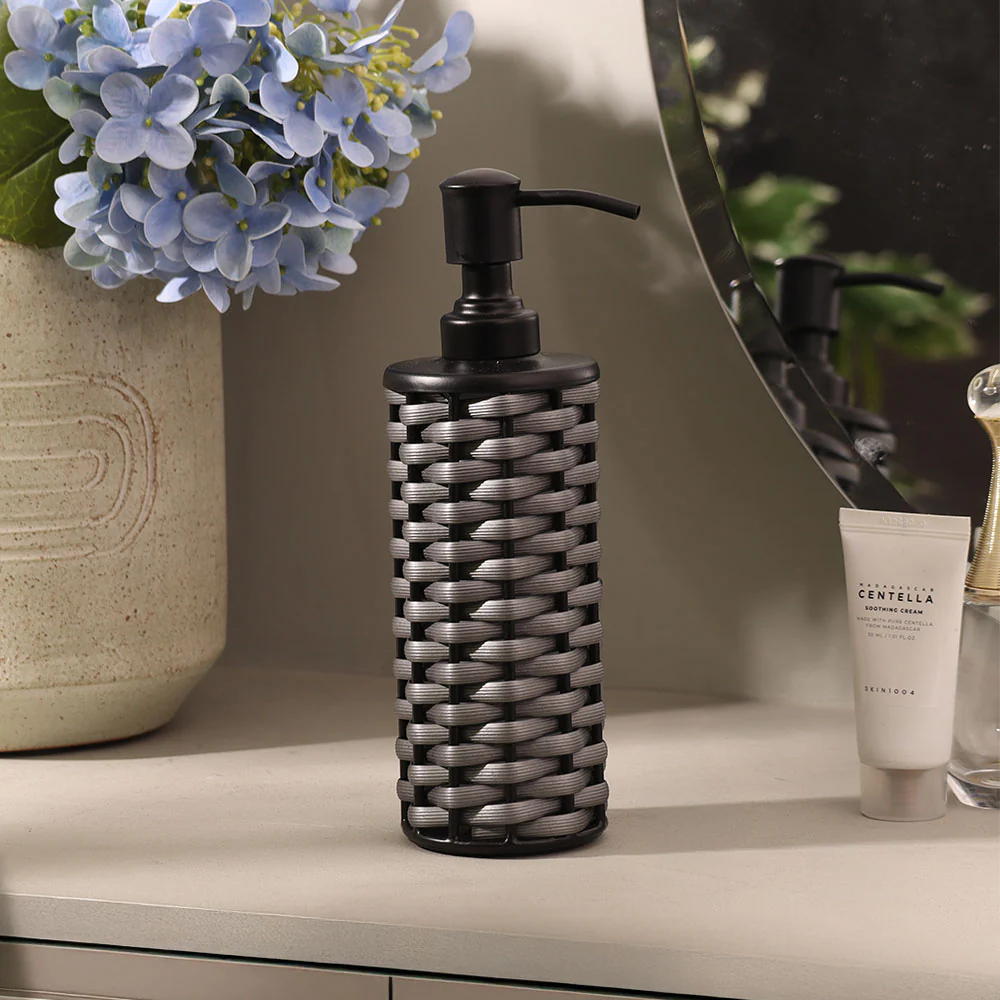 Weave Soap Dispenser - Grey Black - Image 2
