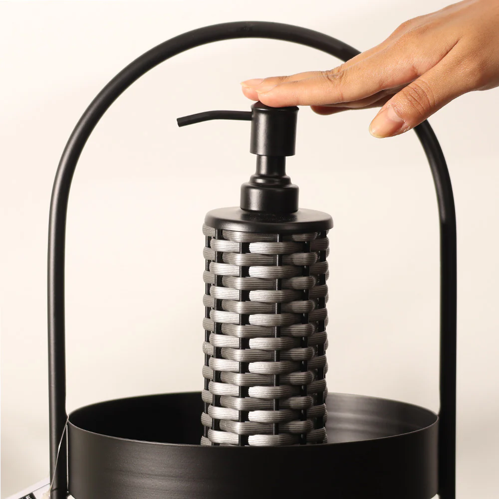 Weave Soap Dispenser - Grey Black - Image 4