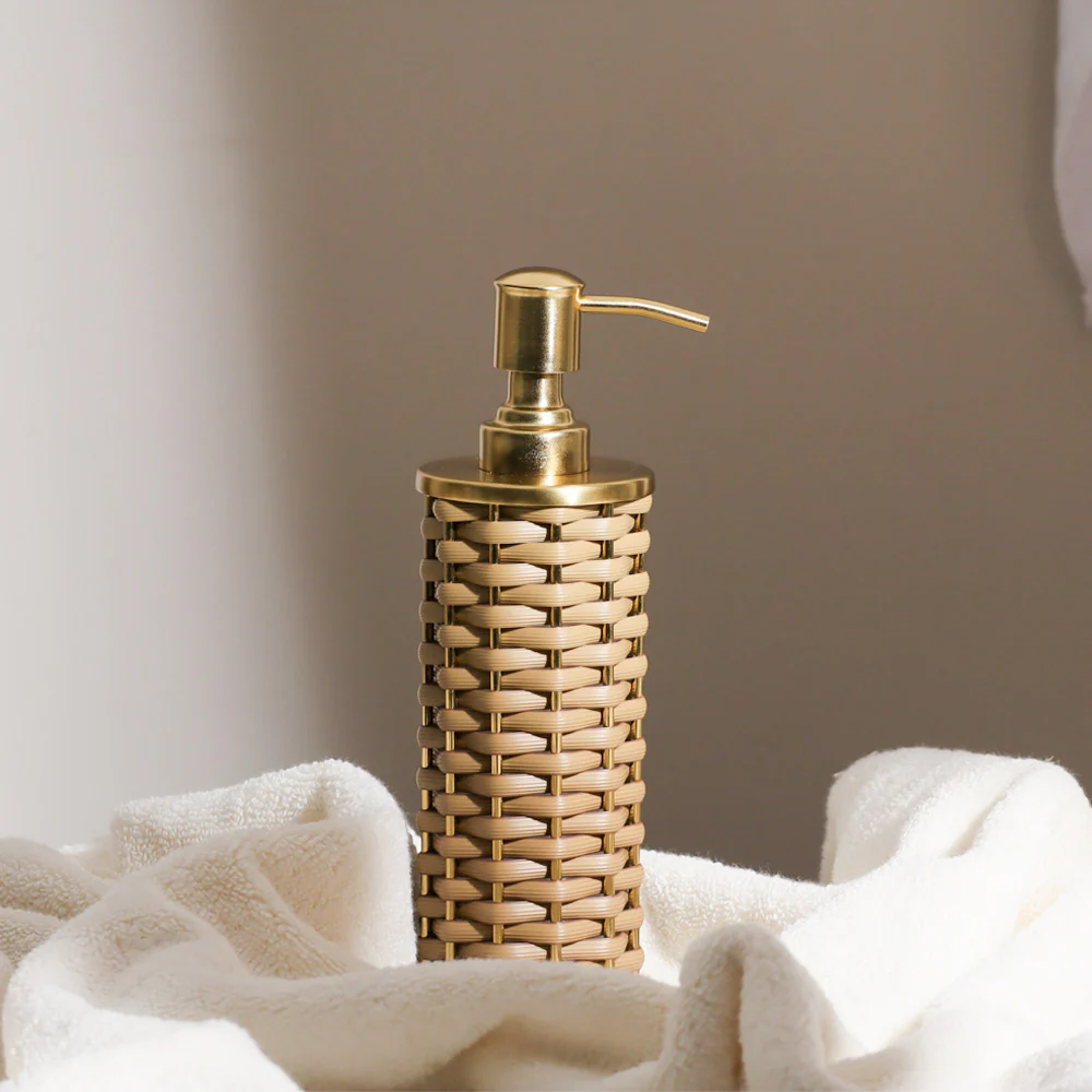 Weave Soap Dispenser - Sand Gold - Image 2