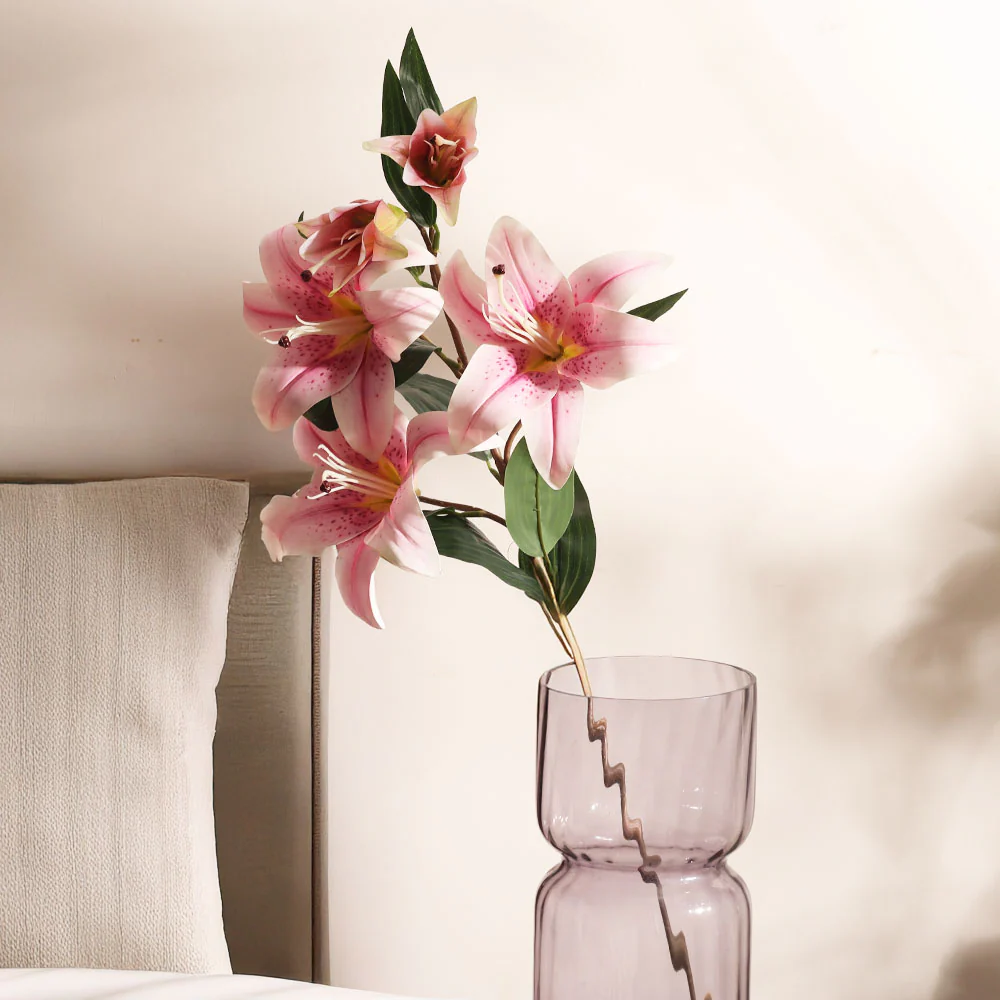 Wild Lily Faux Stem - Pale Pink