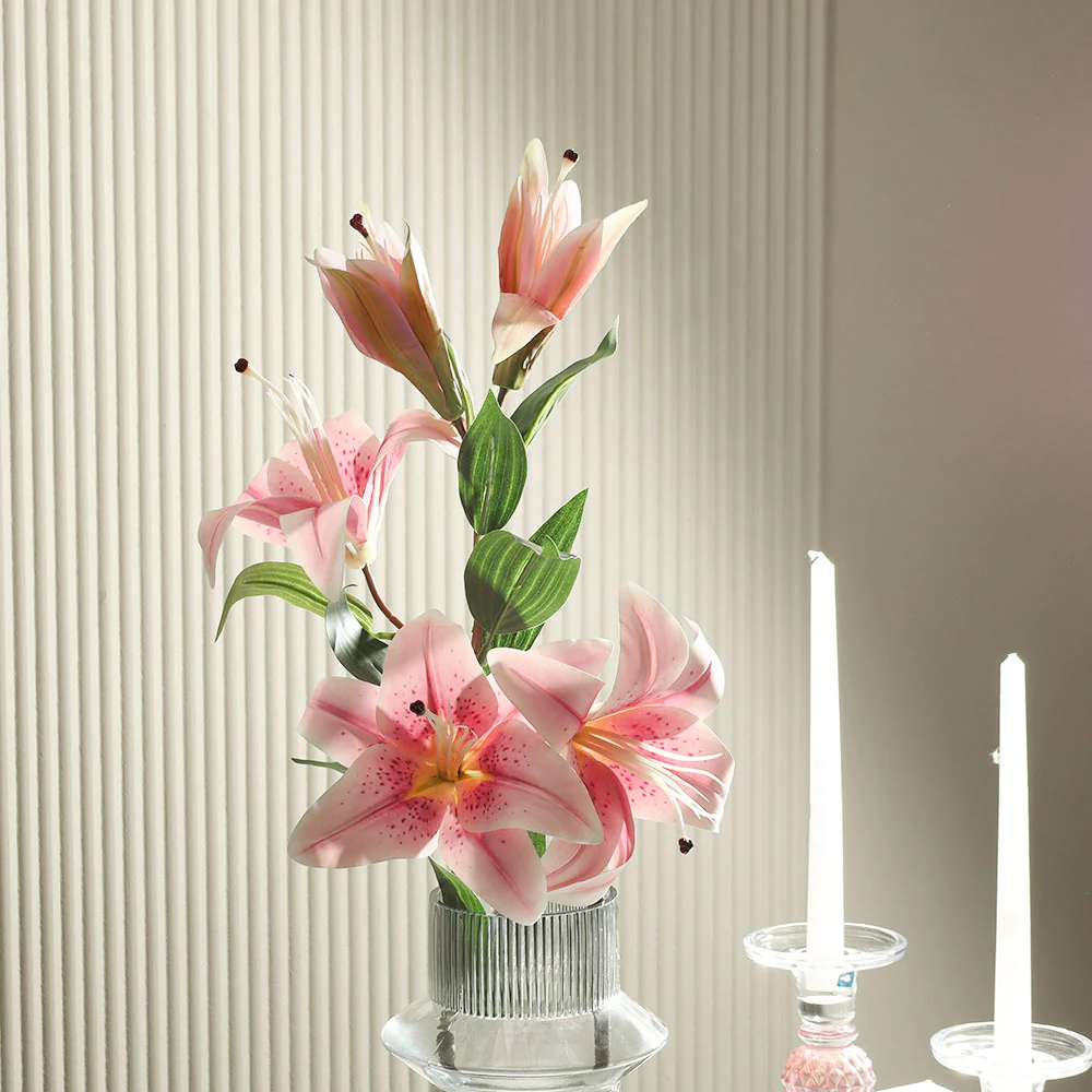 Wild Lily Faux Stem - Pale Purple - Image 3