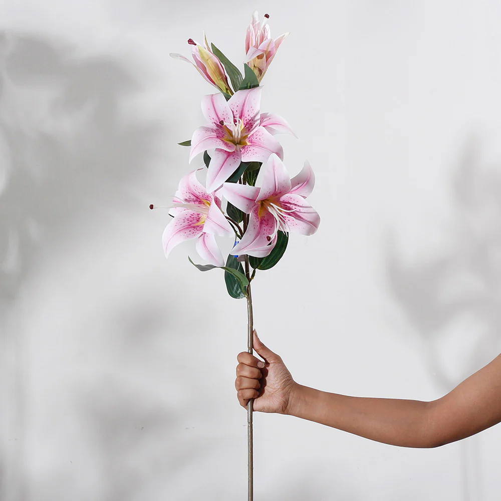 Wild Lily Faux Stem - Pale Purple - Image 4