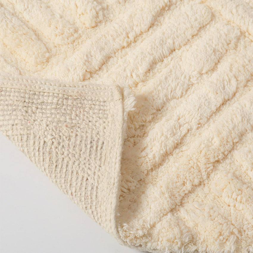 Willow Herringbone Tufted Bathmat - Beige - Image 3