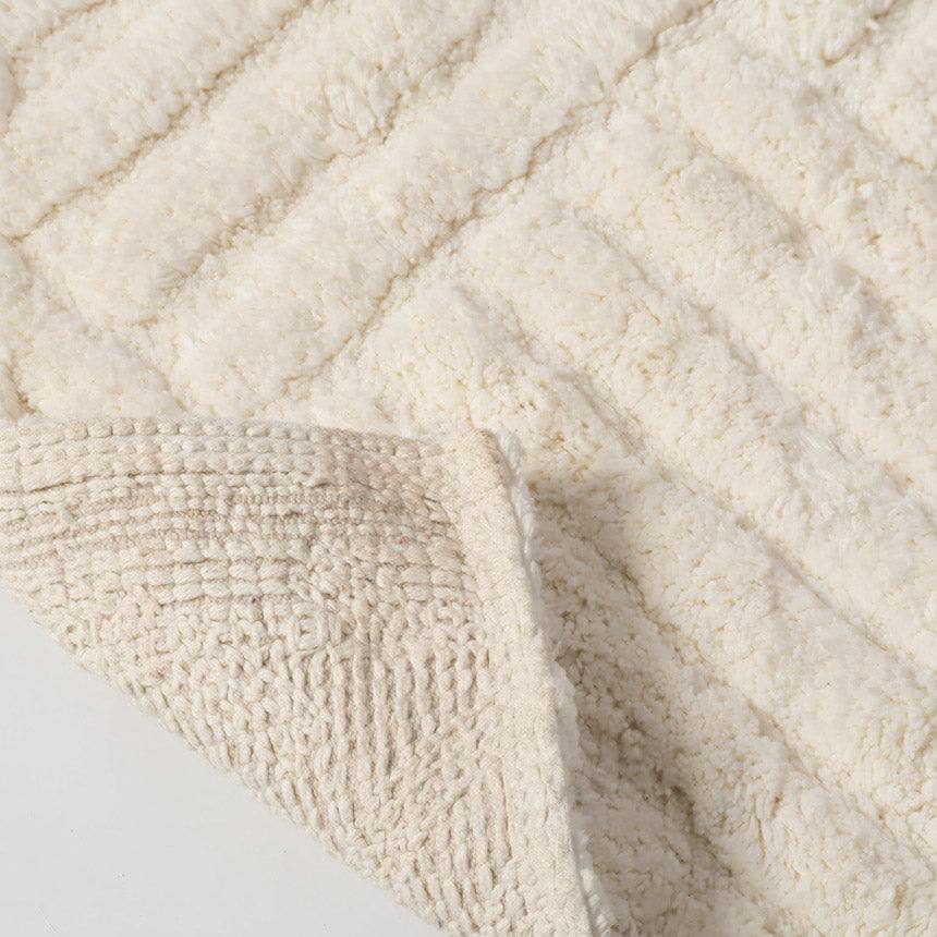 Willow Herringbone Tufted Bathmat - Ivory - Image 3