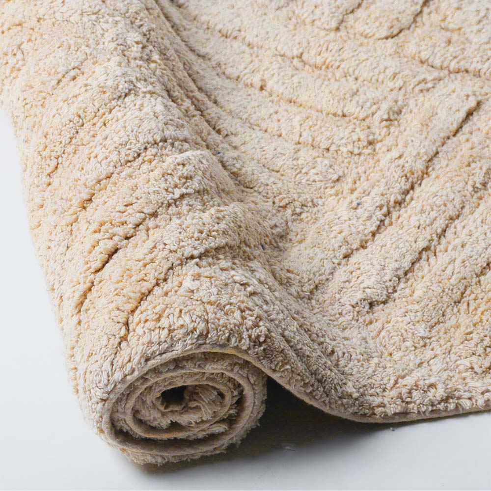 Willow Herringbone Tufted Bathmat - Taupe - Image 5