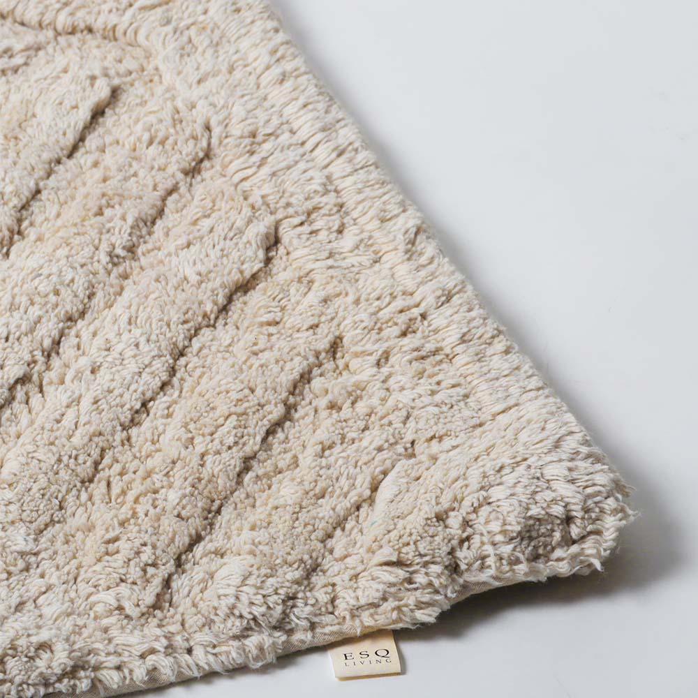 Willow Herringbone Tufted Bathmat - Taupe - Image 7