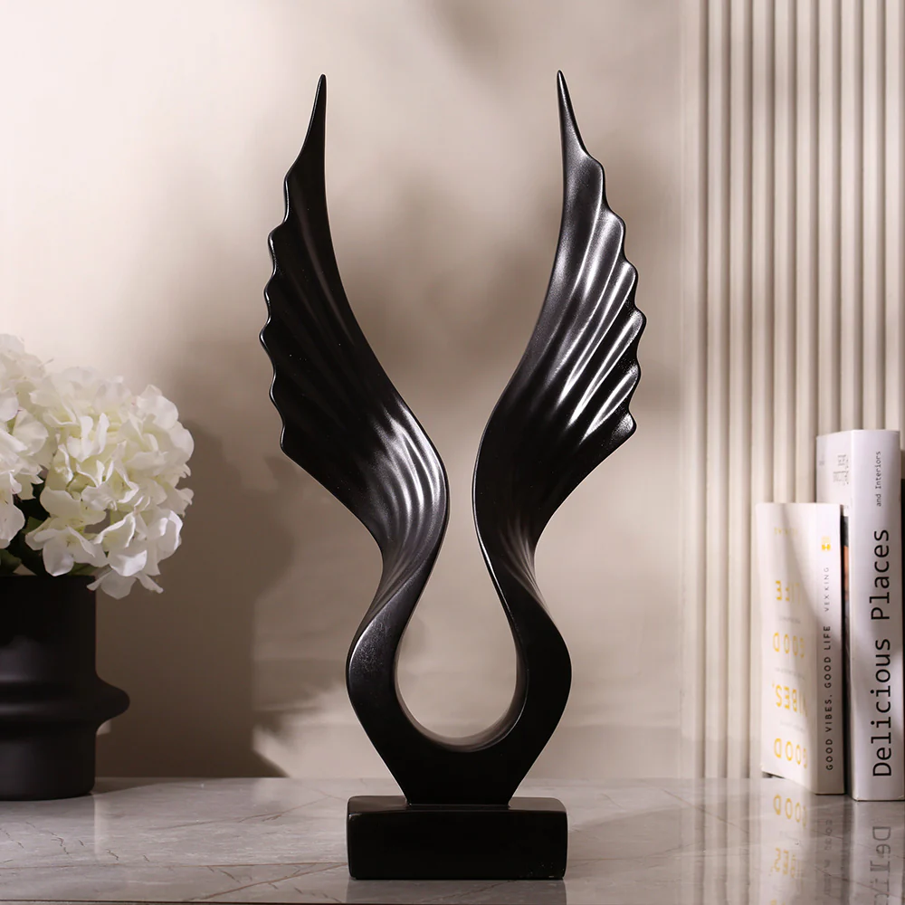 Wings Decorative Sculpture - Black - Image 2