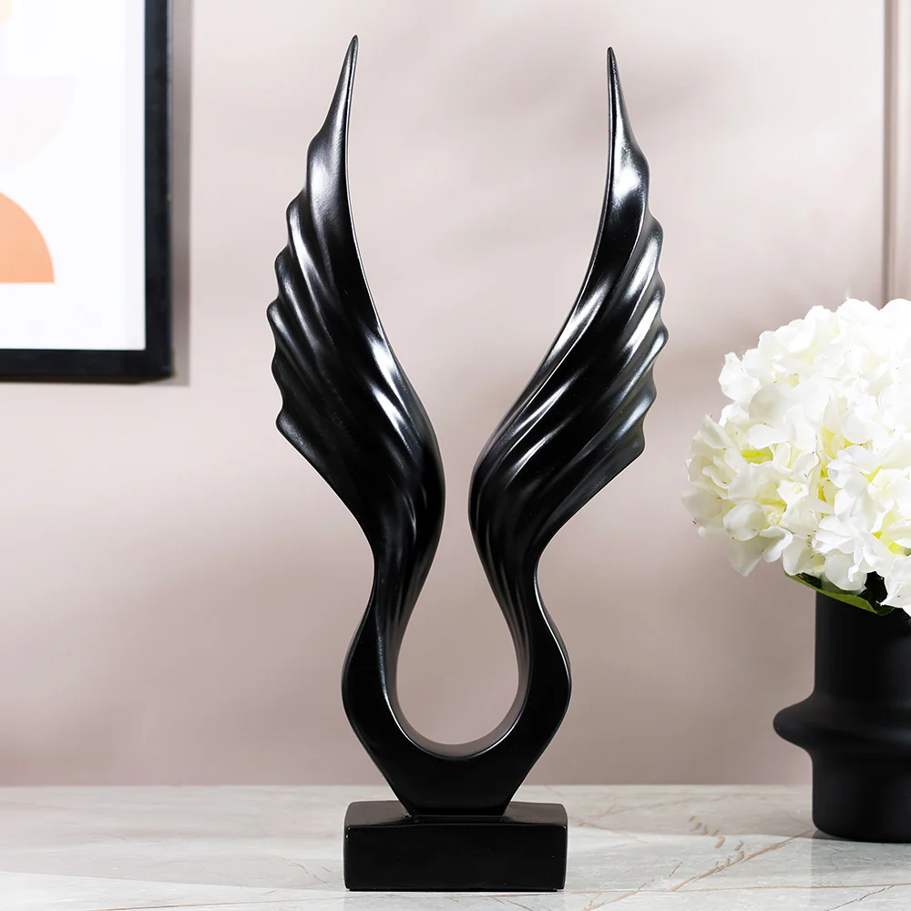 Wings Decorative Sculpture - Black - Image 3