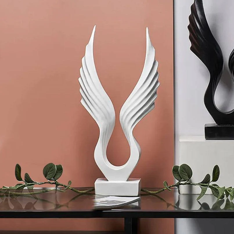 Wings Decorative Sculpture - White
