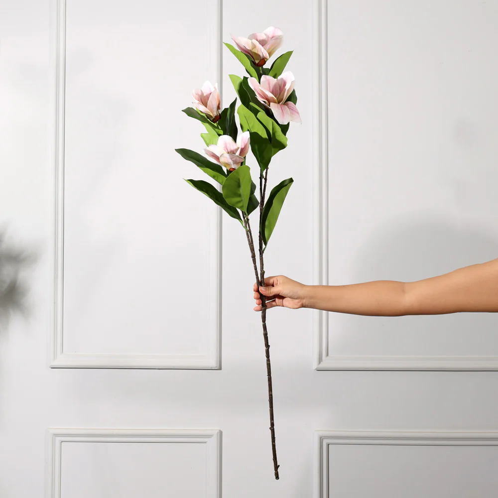 Winter Magnolia Faux Stem - Blush Pink - Image 3