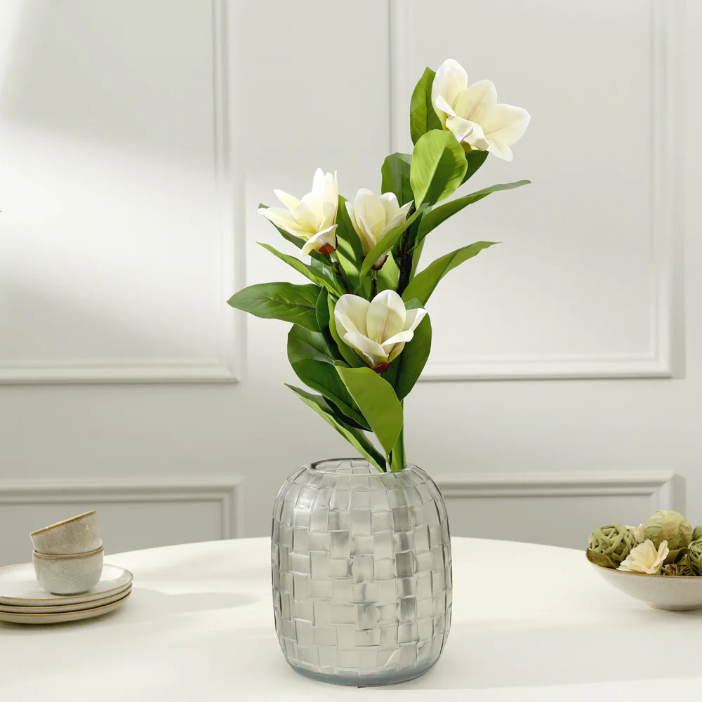 Winter Magnolia Faux Stem - Buttercream - Image 7