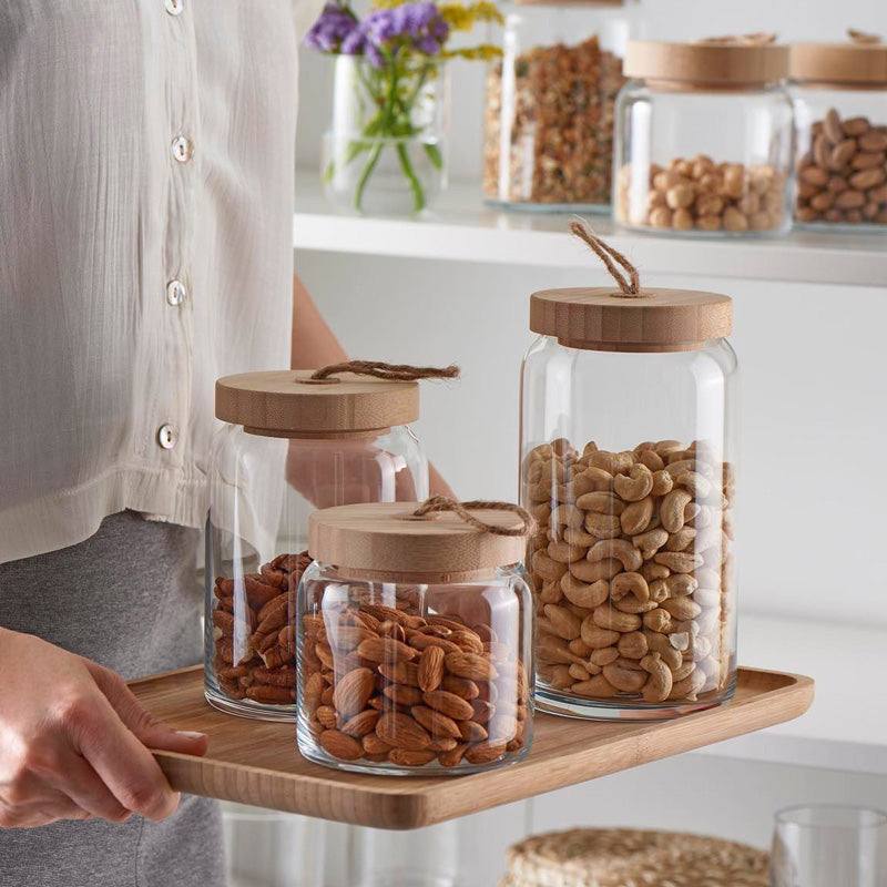 Woody Storage Jar with Lid - Large - Image 4
