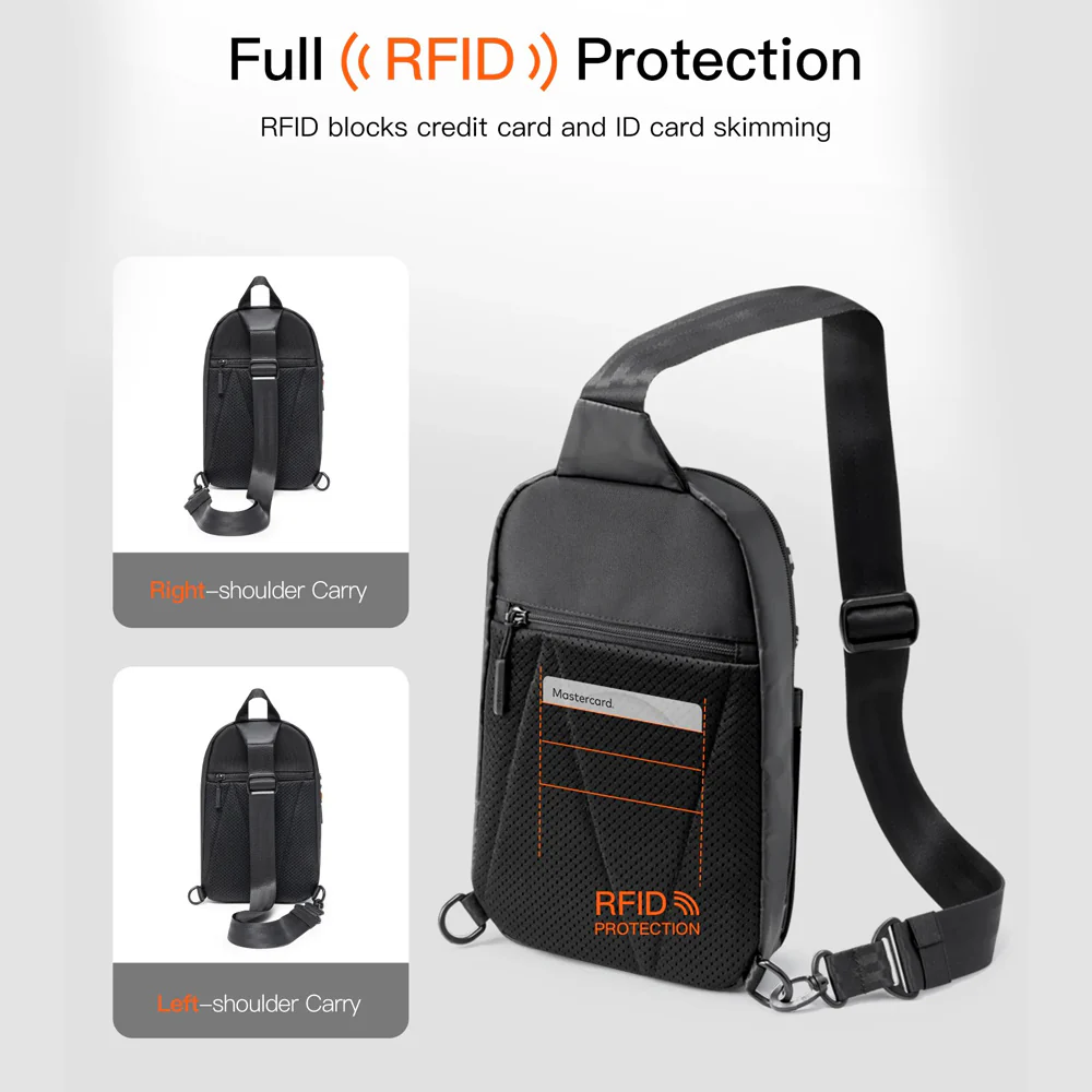 X-Row Sling Bag - Black - Image 10