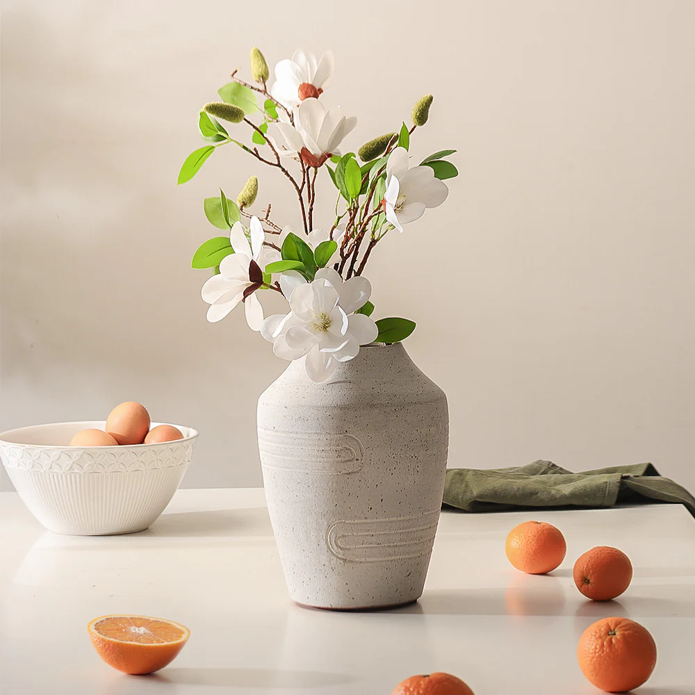 Yulan Magnolia Faux Stem - White - Image 3