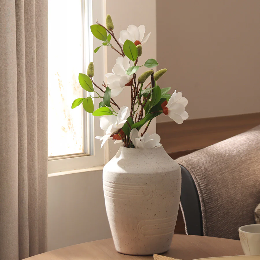 Yulan Magnolia Faux Stem - White - Image 6