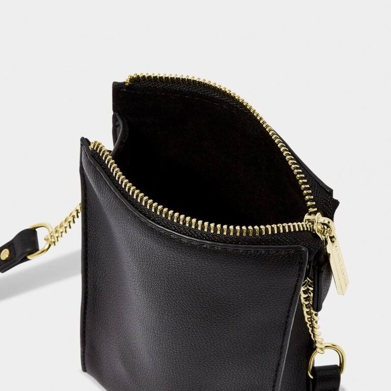 Zana Slim Crossbody Bag - Black - Image 4