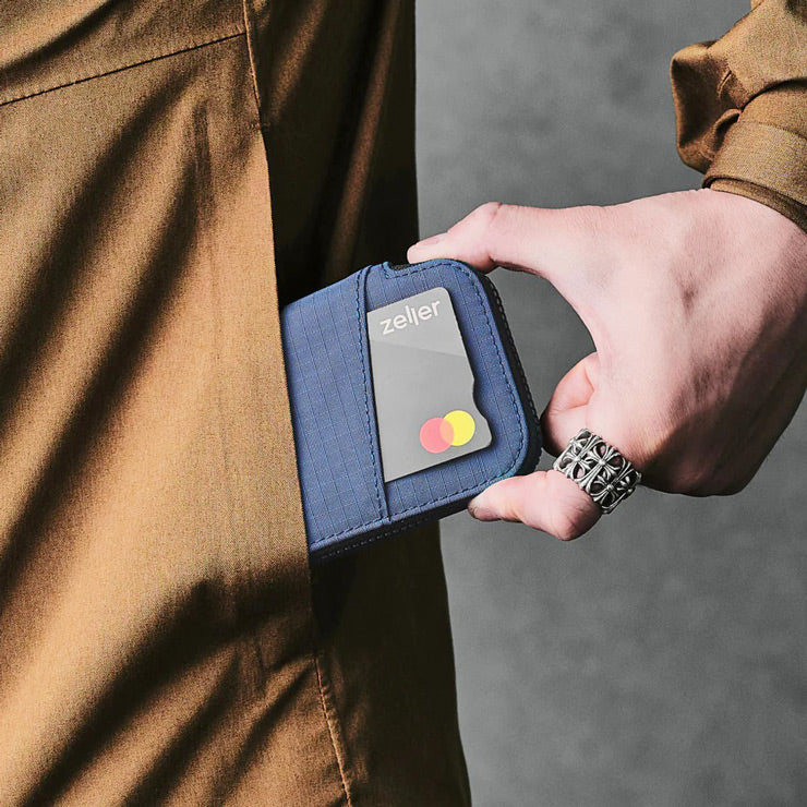 Zip Card Pouch - Axoflux Blue - Image 8