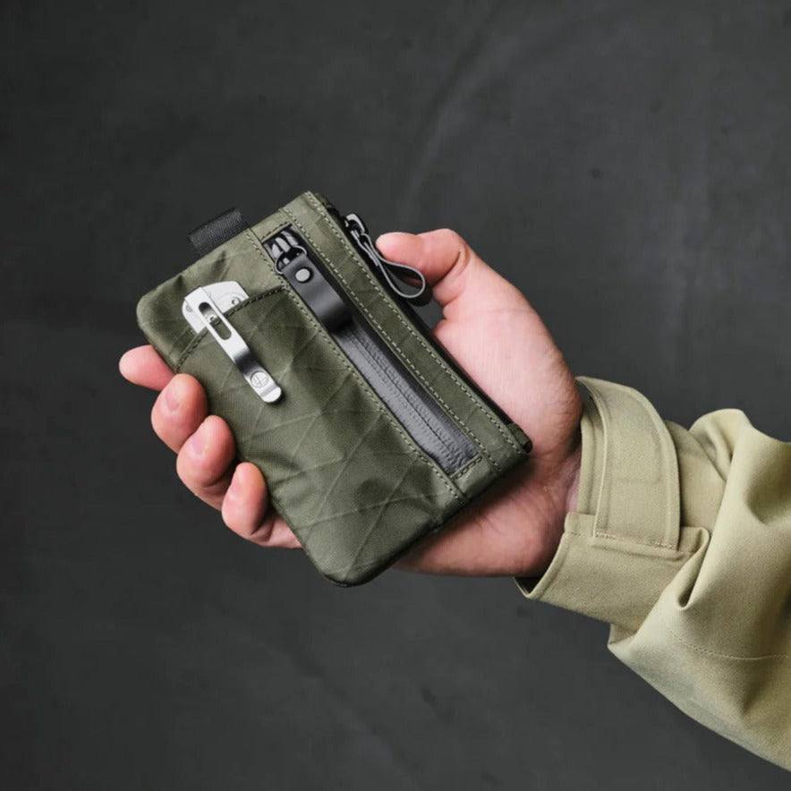 Zip Card Holder - Dark Green VX21