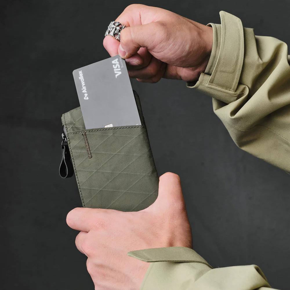 Zip Card Holder - Dark Green VX21 - Image 2