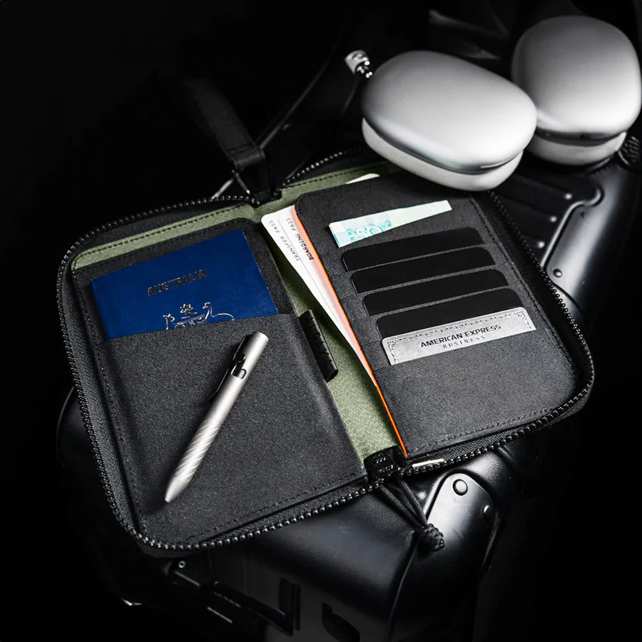 Zip Passport Wallet - Axogrid Black - Image 3